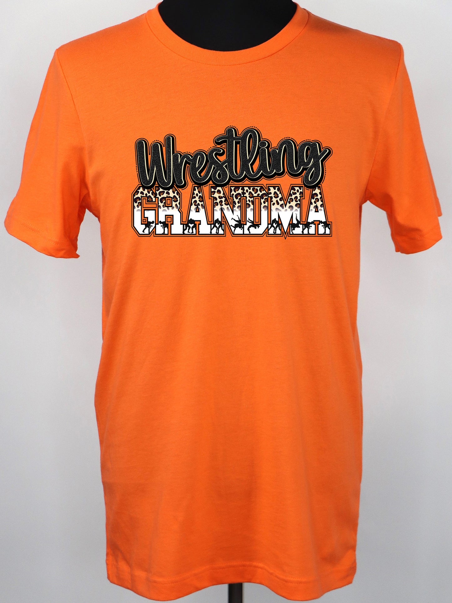 Wrestling Grandma Leopard TEE- Multiple Colors