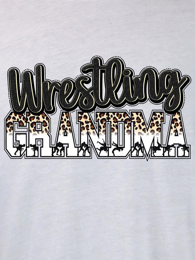 Wrestling Grandma Leopard HOODIE- Multiple Colors