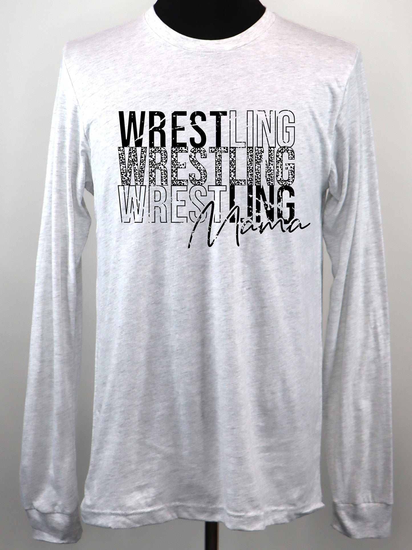 Wrestling Mama LONG SLEEVE TEE- Multiple Colors