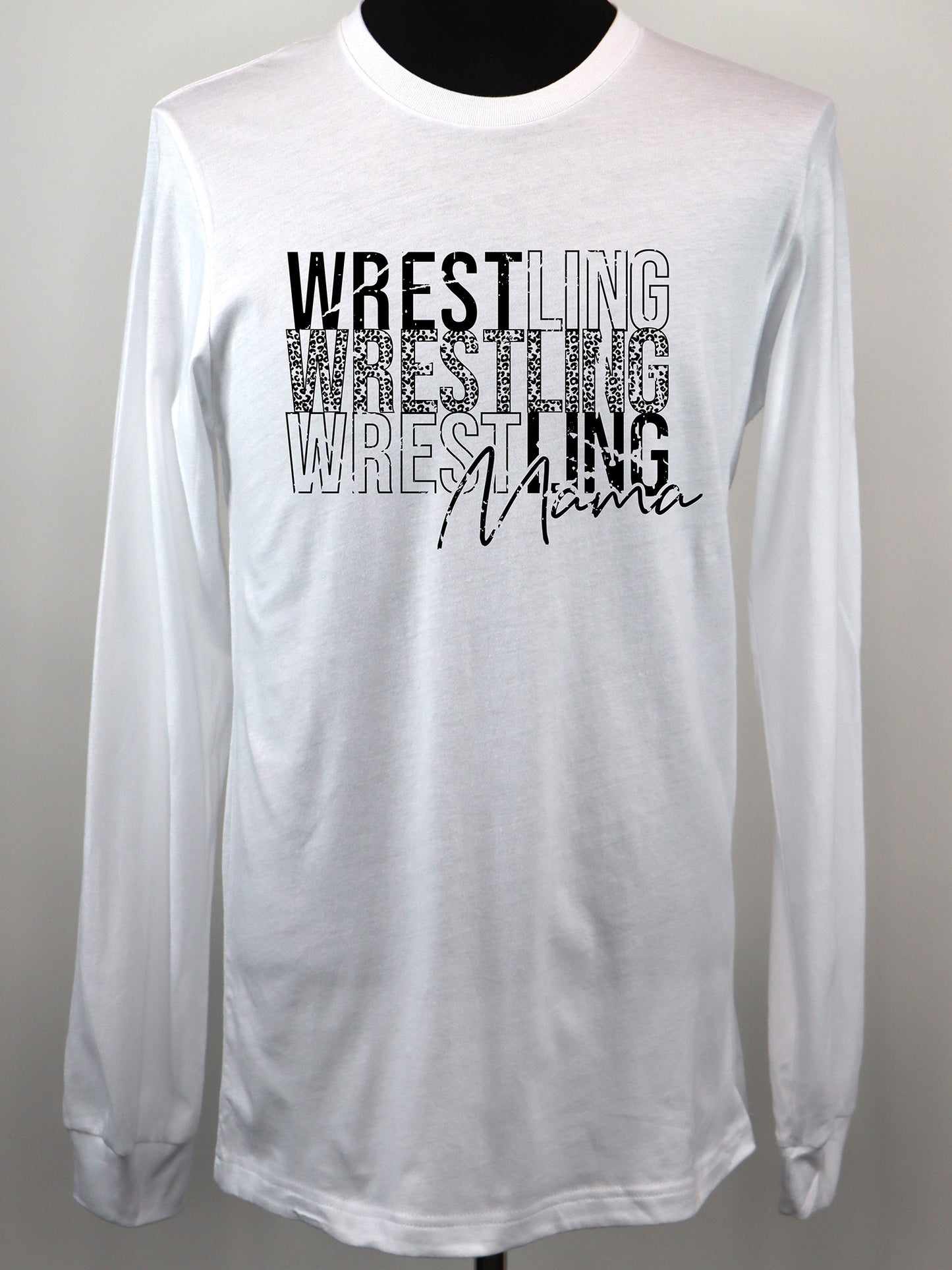 Wrestling Mama LONG SLEEVE TEE- Multiple Colors