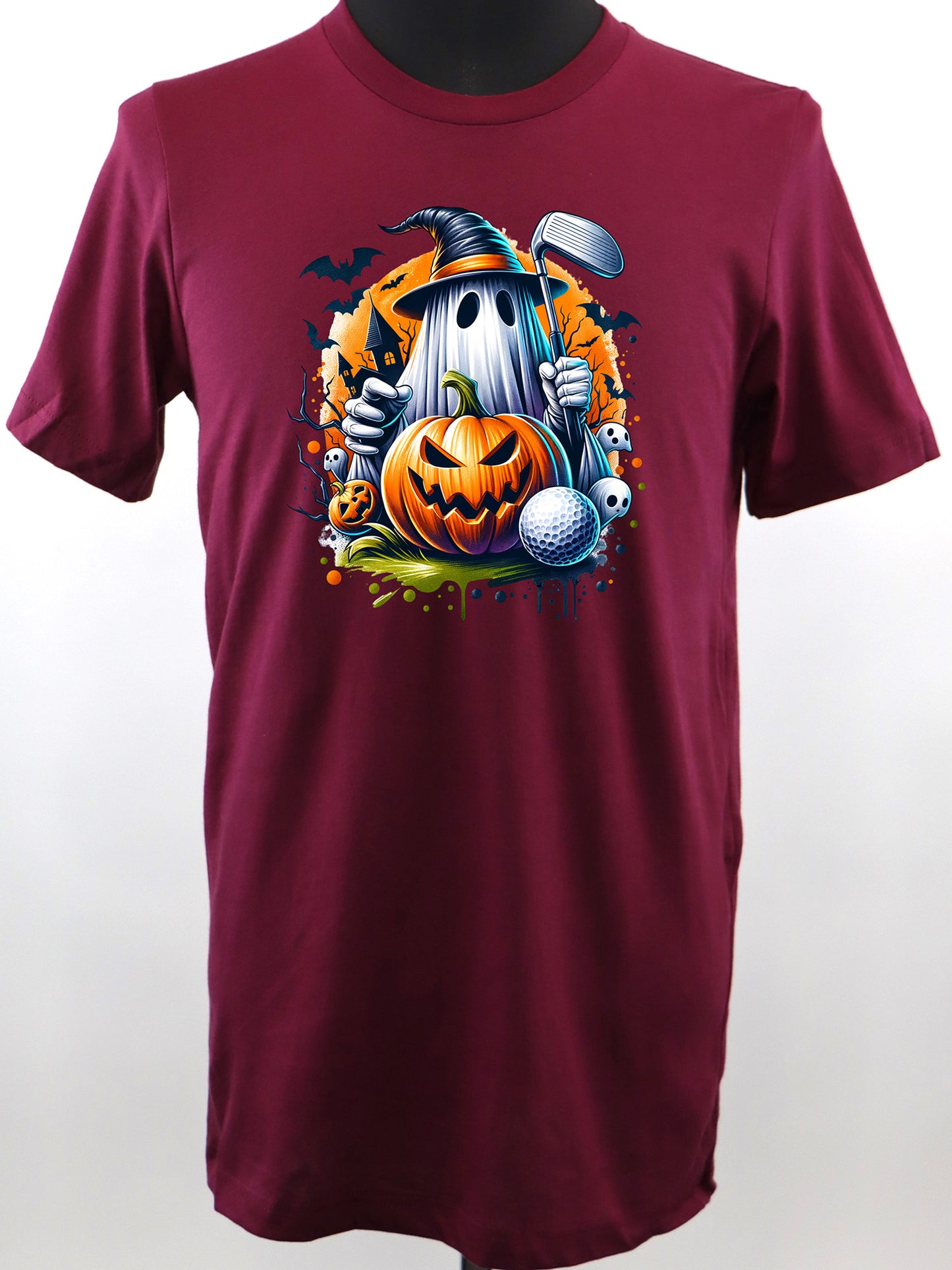 Halloween Golf Ghost TEE- Multiple Colors