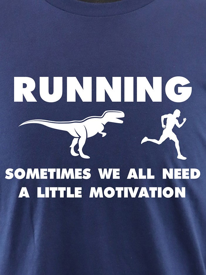 Running Dinosaur Motivation (white) TEE- Multiple Colors