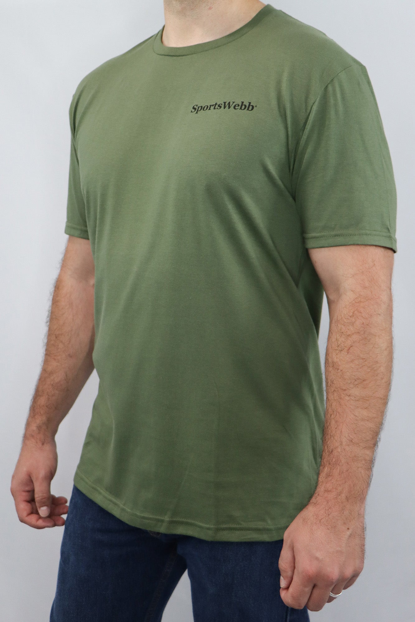 SportsWebb Unisex Short Sleeve Tee- OD Military Green