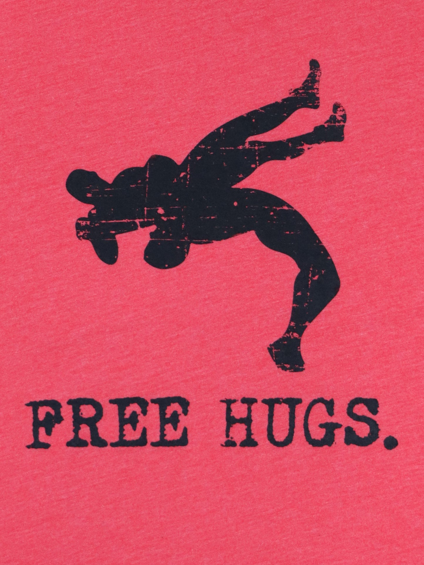 Wrestling- Free Hugs Tee- Red