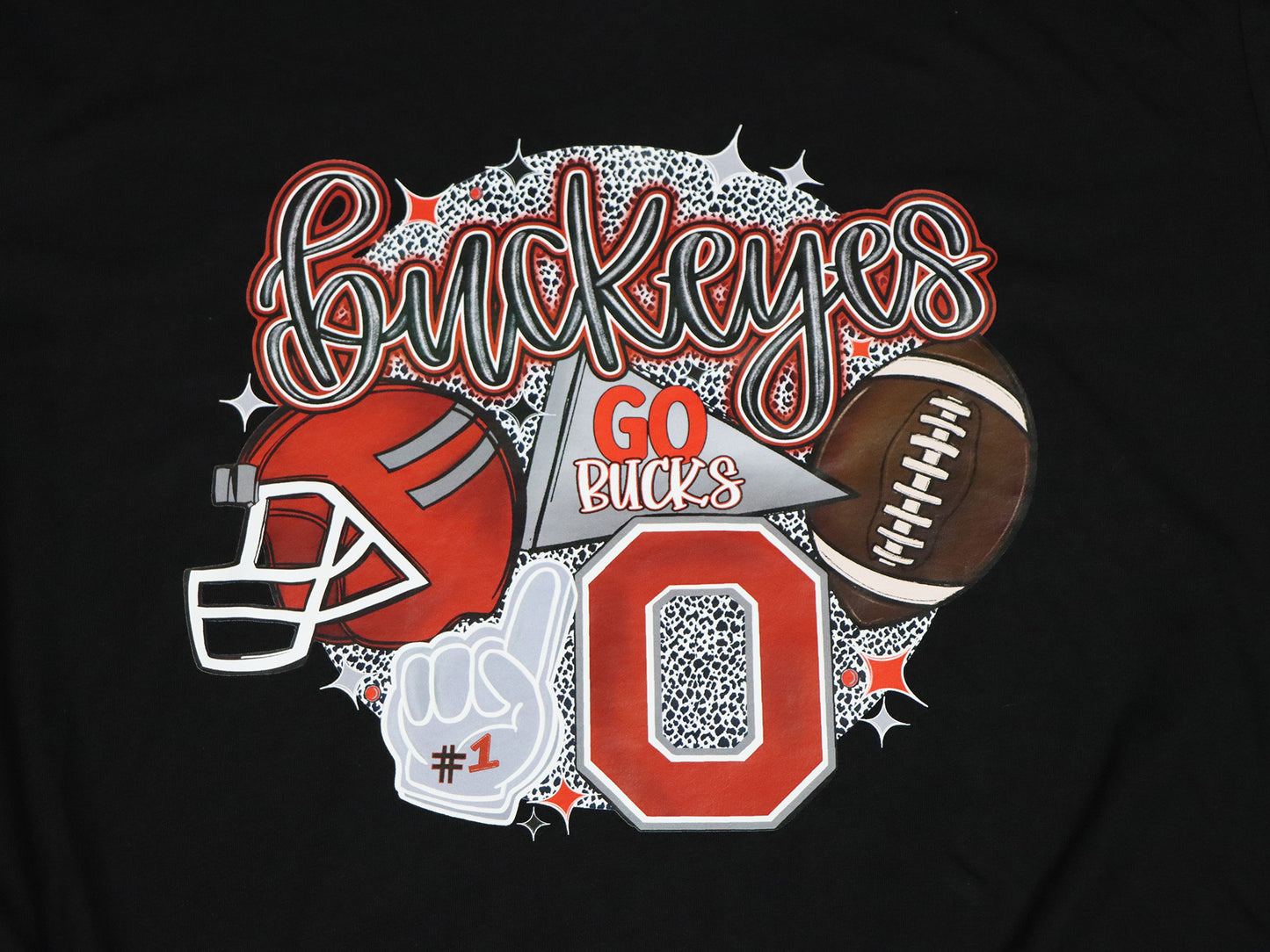 Buckeyes Football CREWNECK- Black