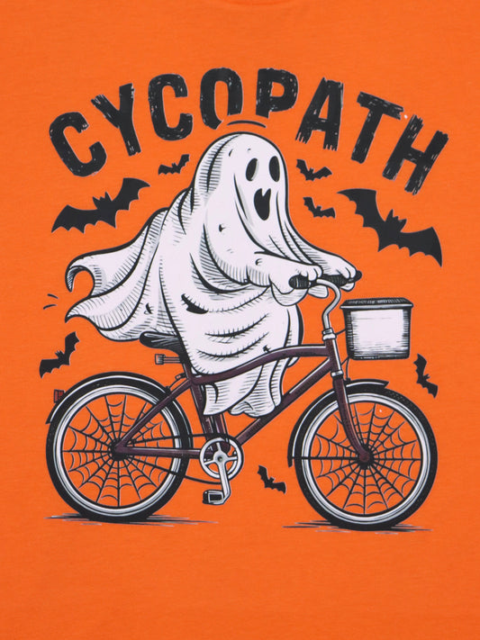 Cycopath- Bike Ghost- Orange Tee