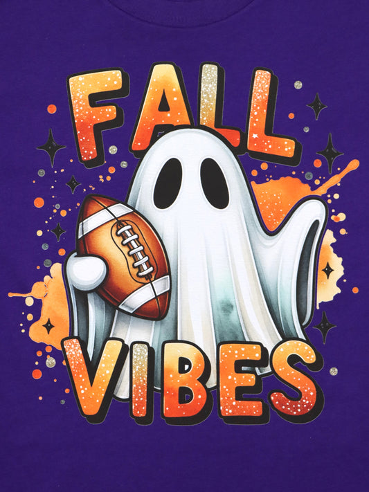 Fall Vibes- Football Ghost- Variety of Colors