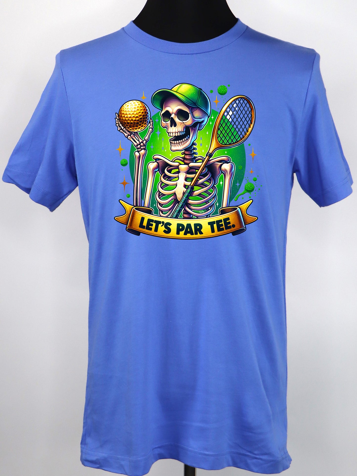 Let’s Par Tee Skeleton Golfer- Variety of Colors