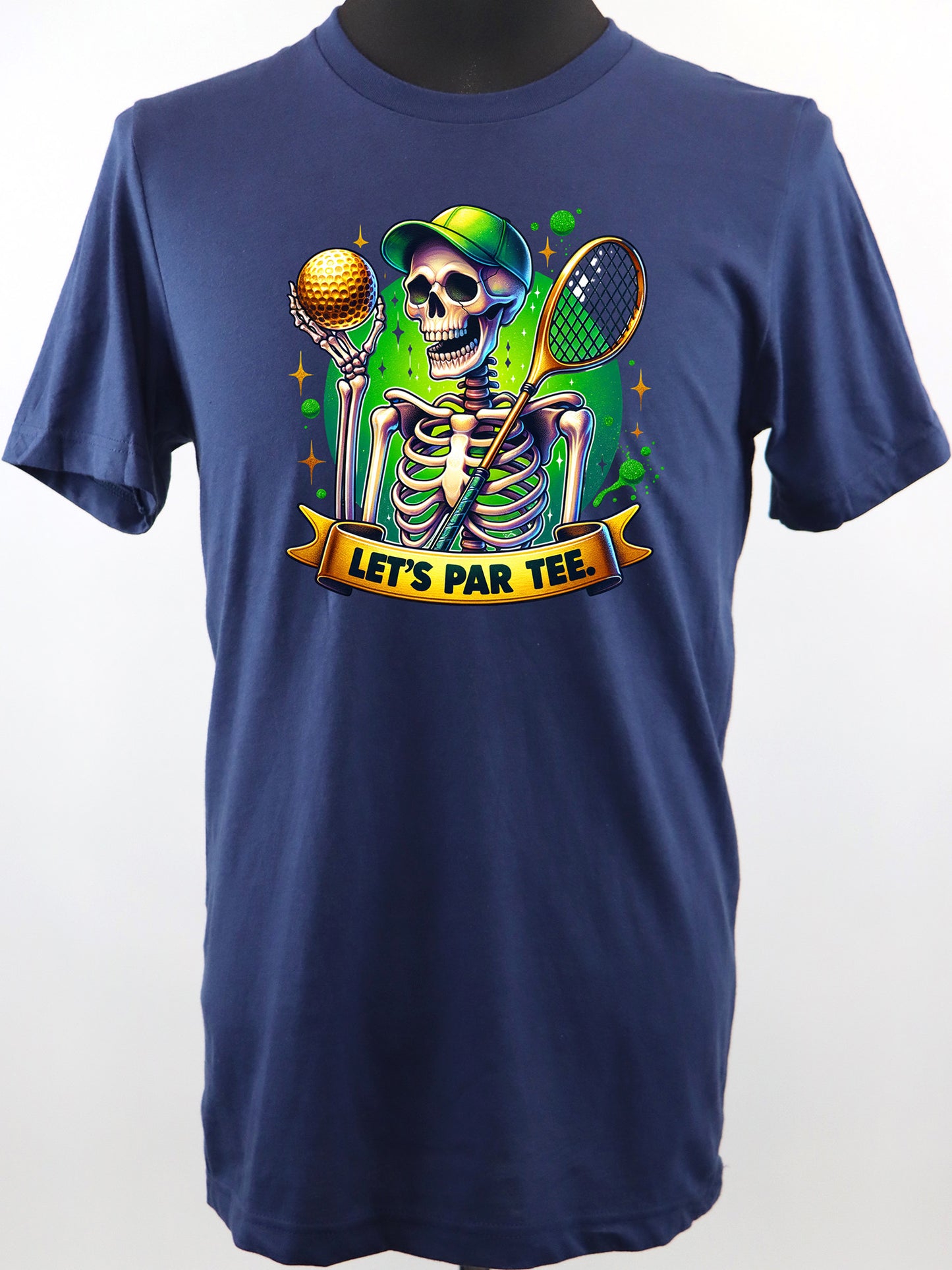 Let’s Par Tee Skeleton Golfer- Variety of Colors