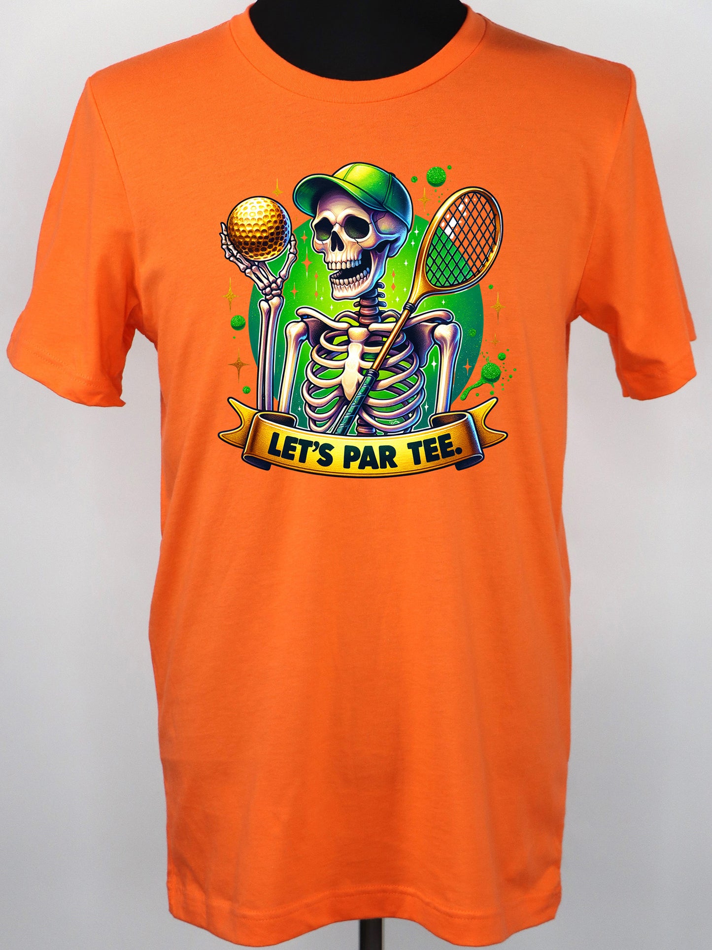 Let’s Par Tee Skeleton Golfer- Variety of Colors