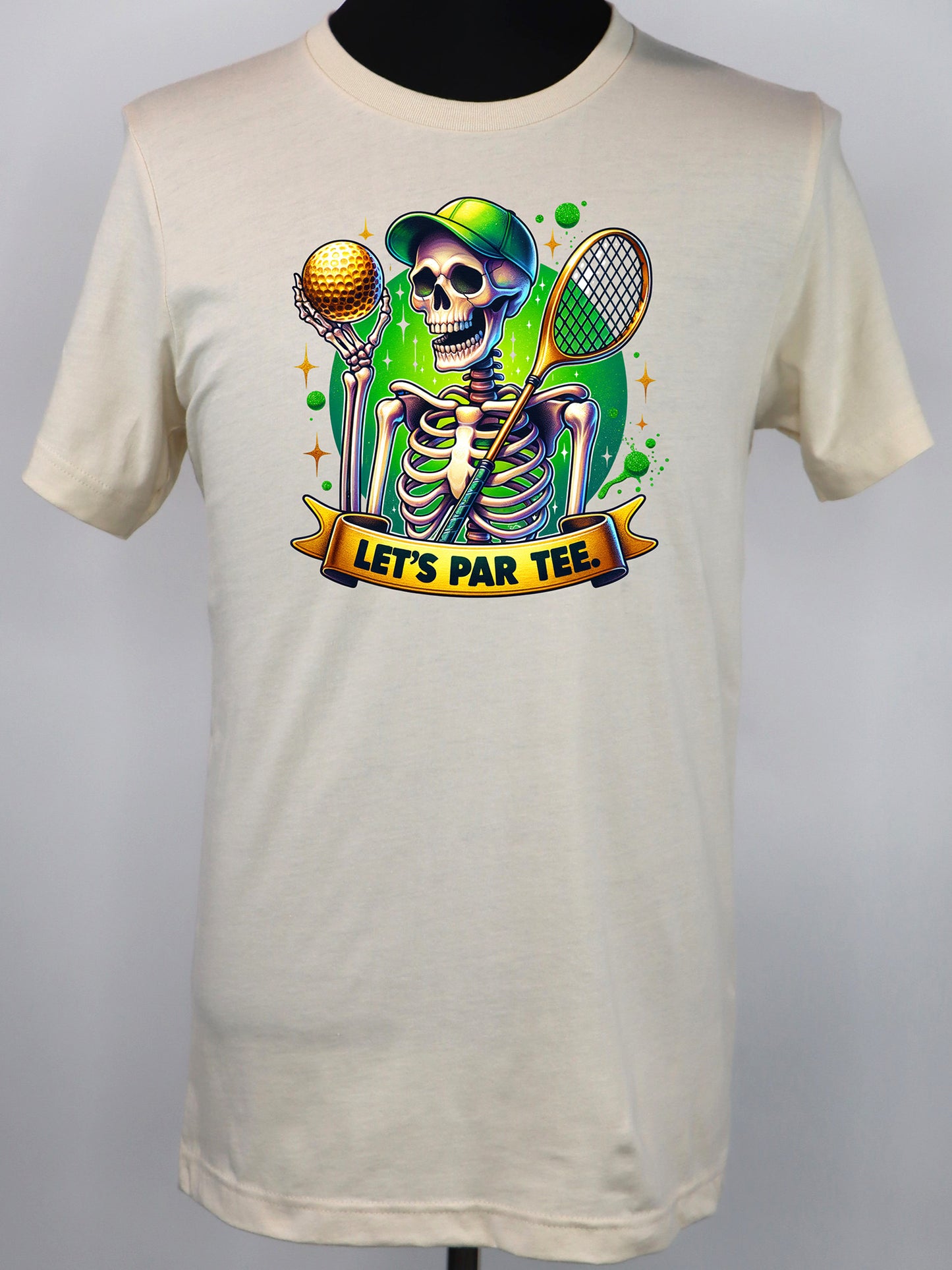 Let’s Par Tee Skeleton Golfer- Variety of Colors