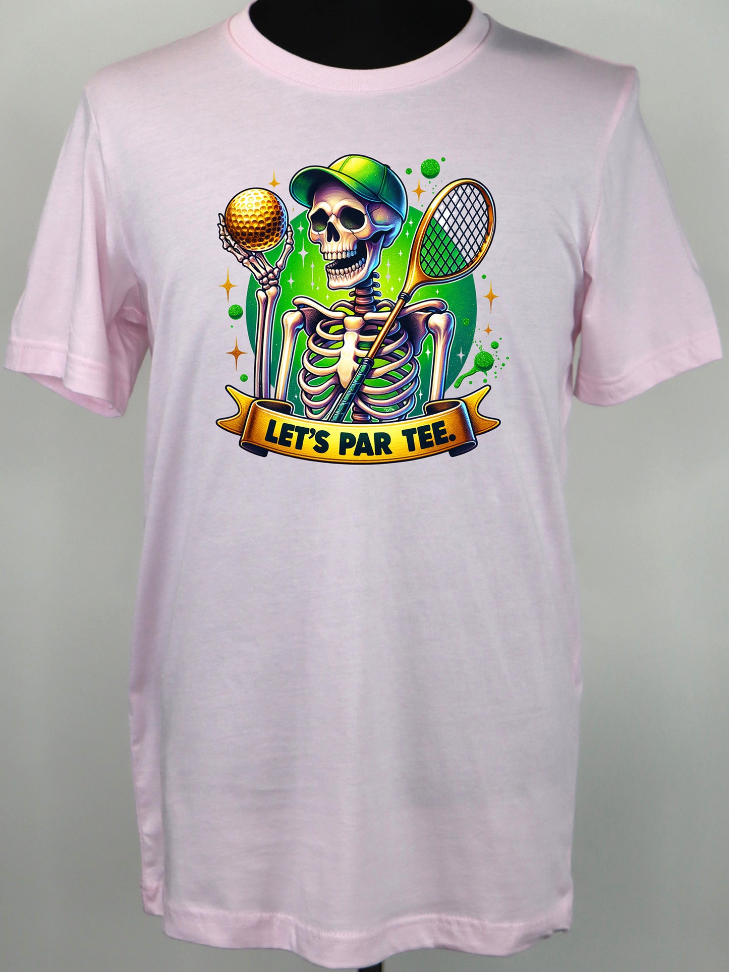 Let’s Par Tee Skeleton Golfer- Variety of Colors