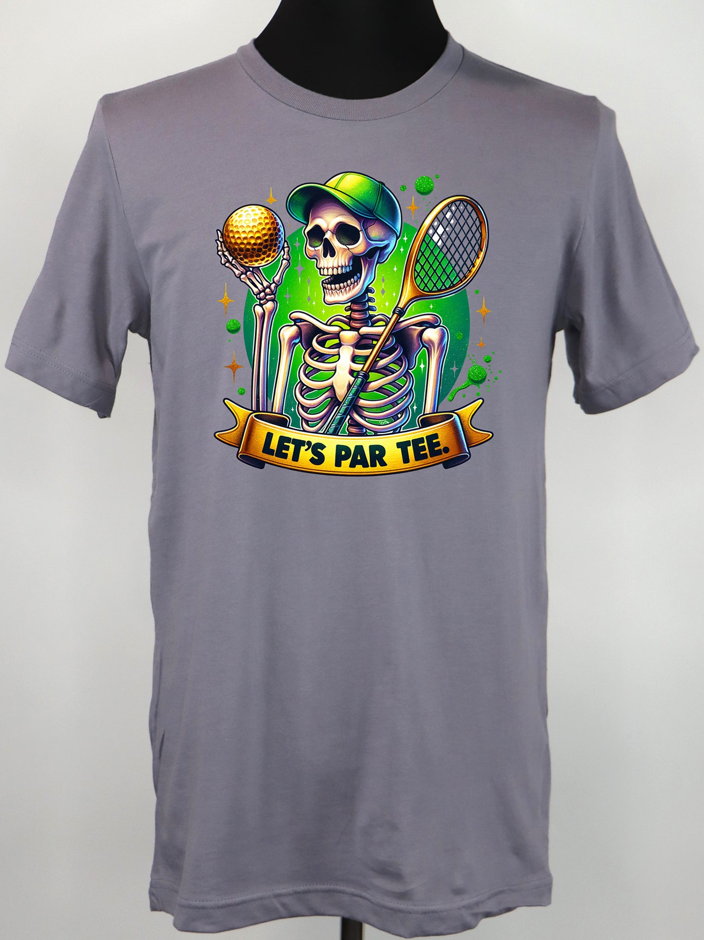 Let’s Par Tee Skeleton Golfer- Variety of Colors