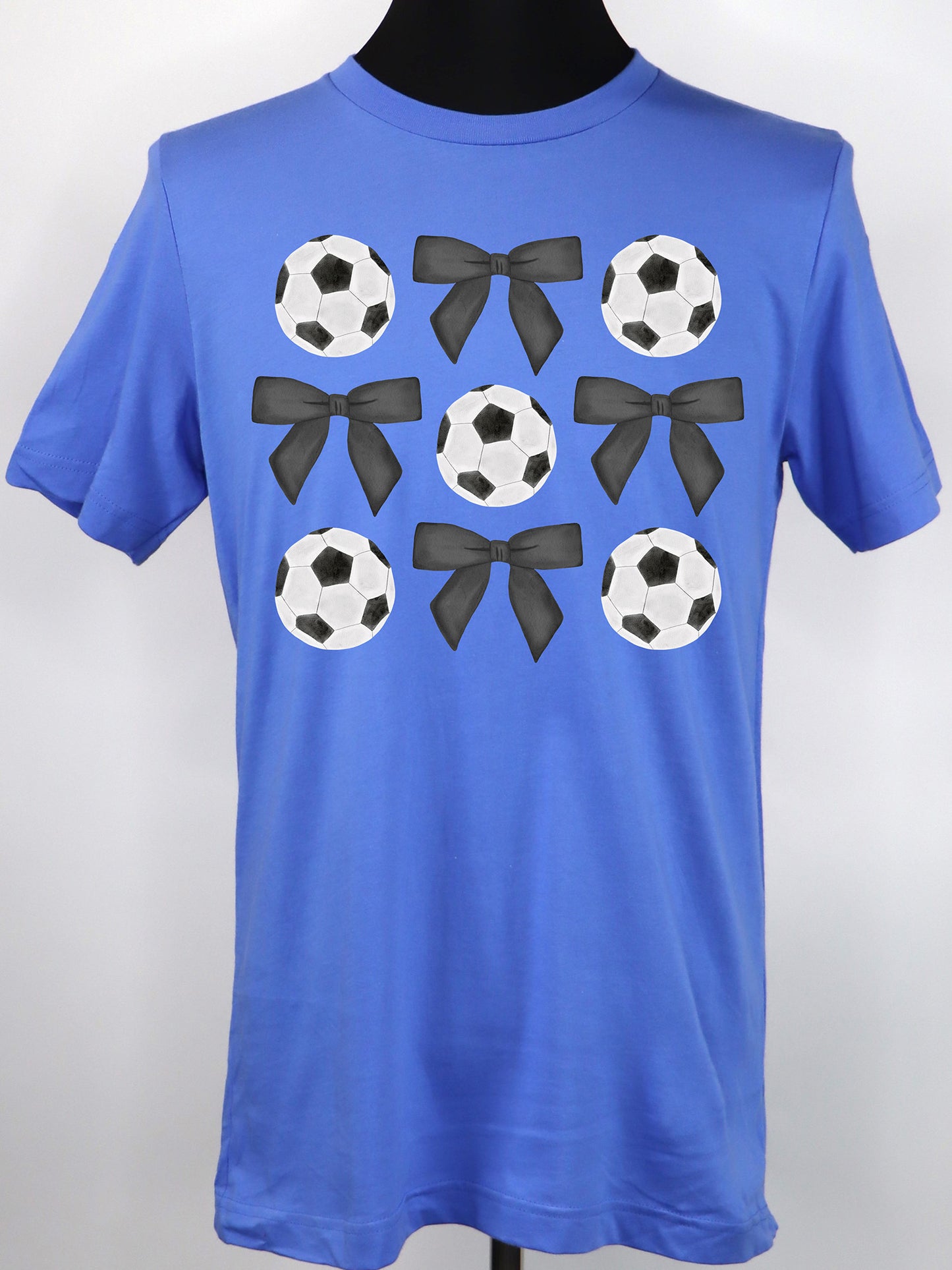 Soccer Coquette- Black Bows- Variety of Colors