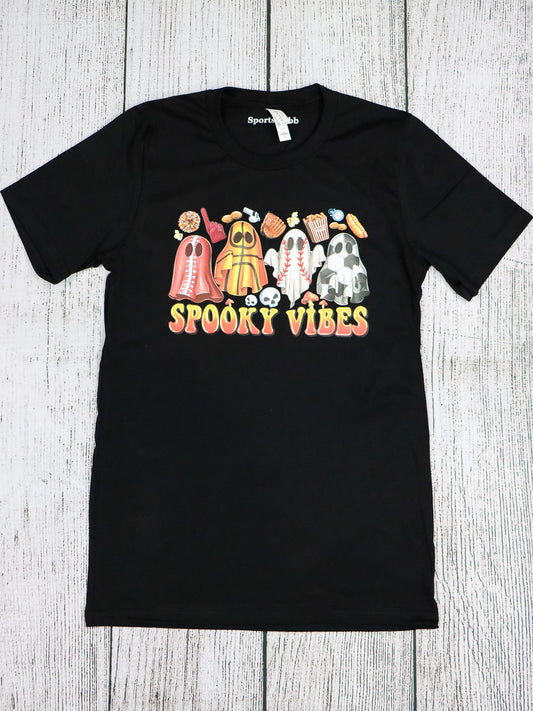 Sports Spooky Vibes TEE- Multiple Colors