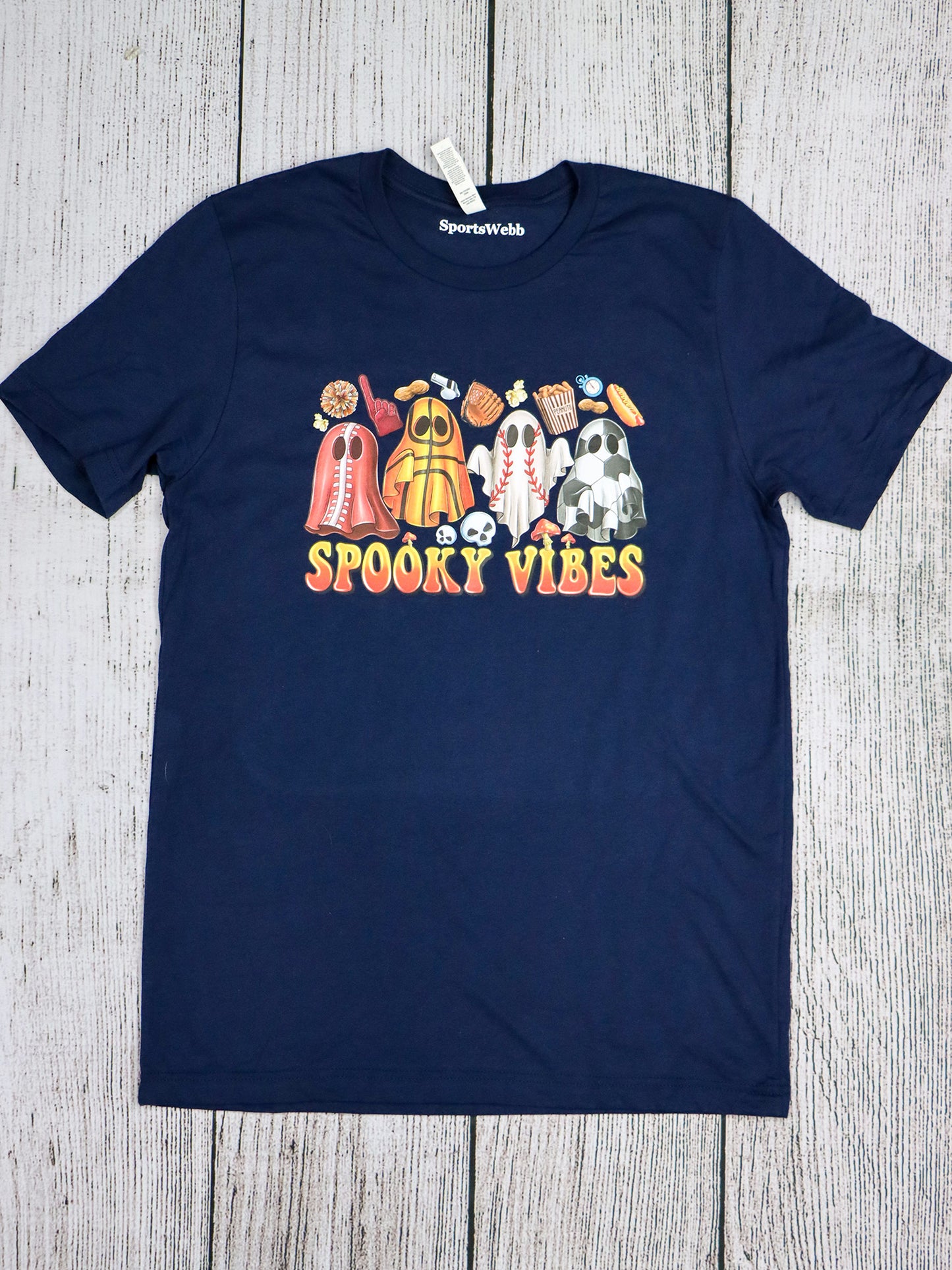 Sports Spooky Vibes TEE- Multiple Colors