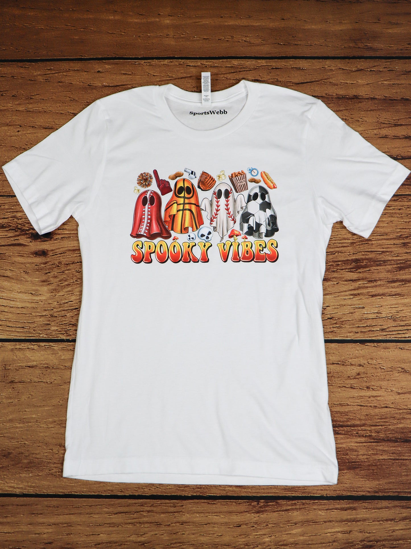 Sports Spooky Vibes TEE- Multiple Colors
