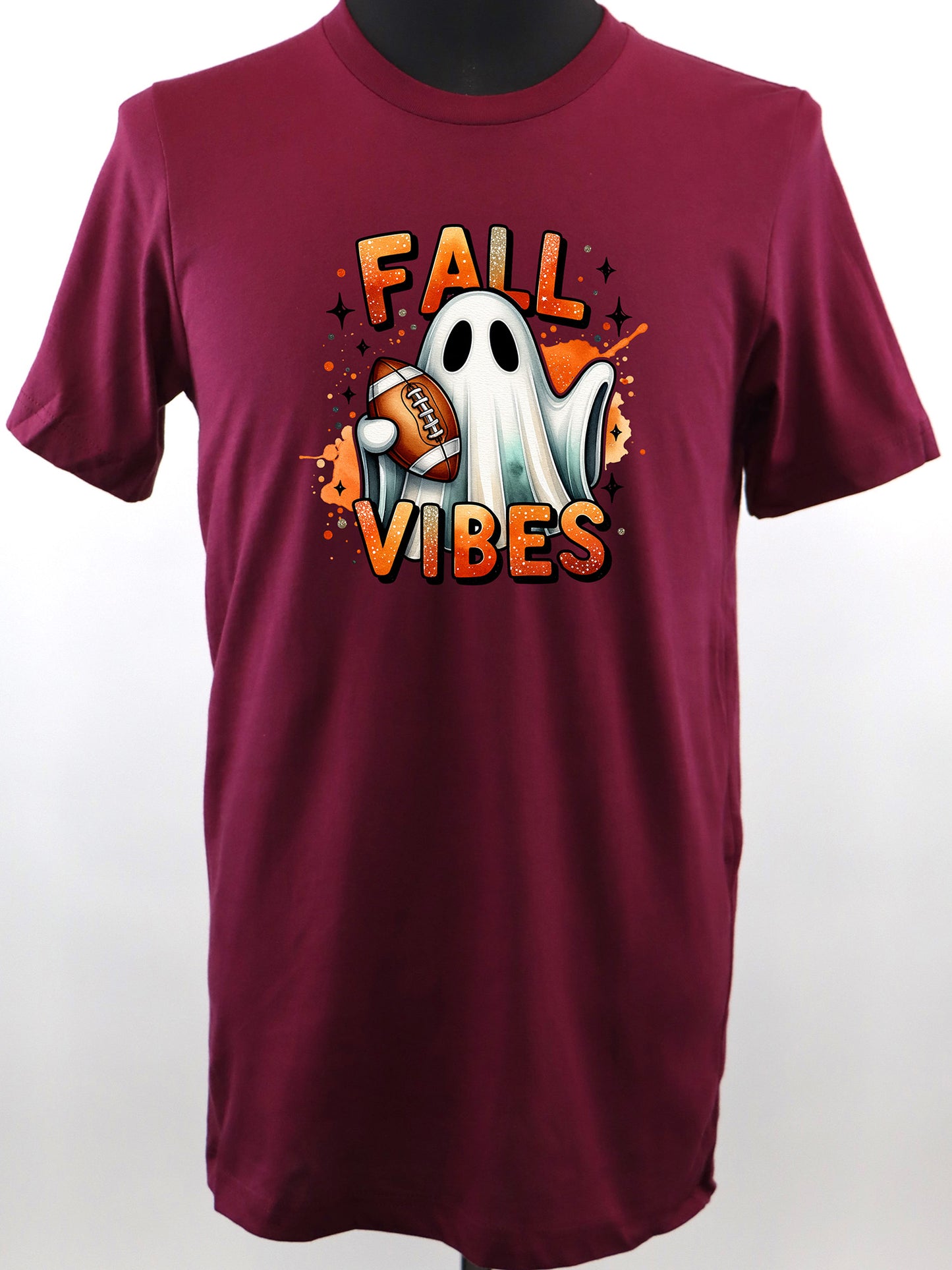 Fall Vibes- Football Ghost- Variety of Colors