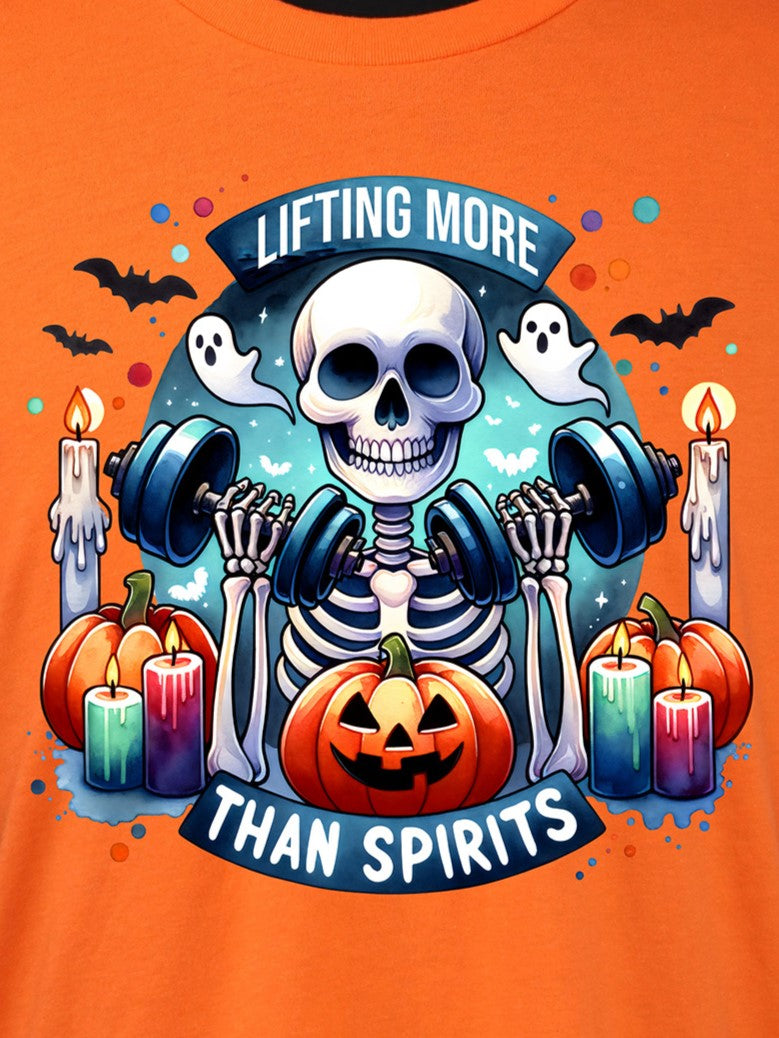 Lifting More Than Spirits Skeleton TEE- Multiple Colors