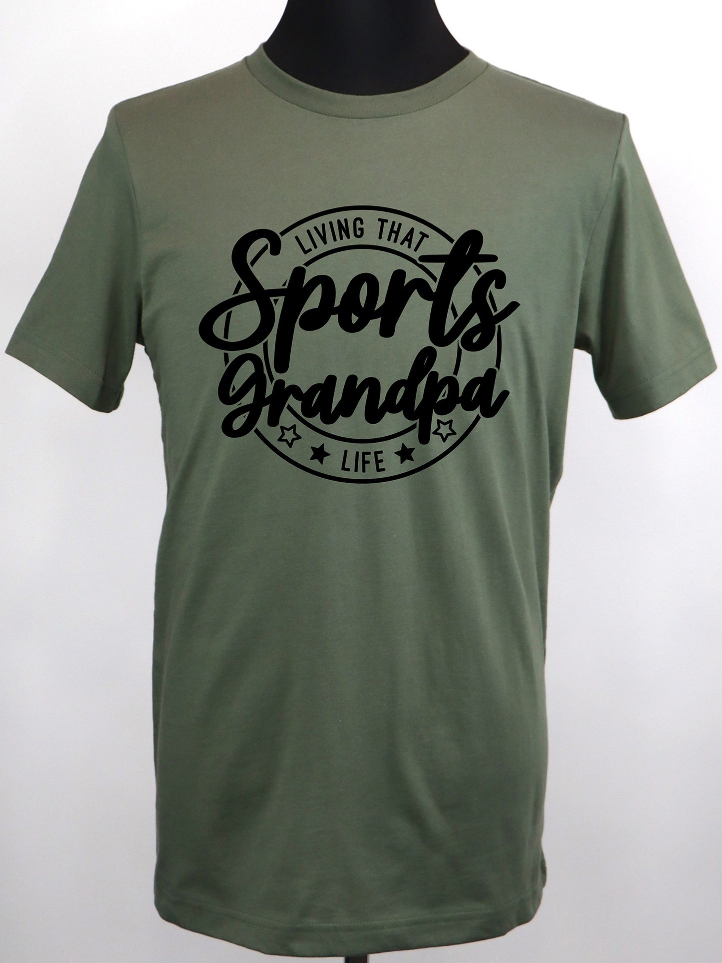 Living that Sports Grandpa Life (black) TEE- Multiple Colors