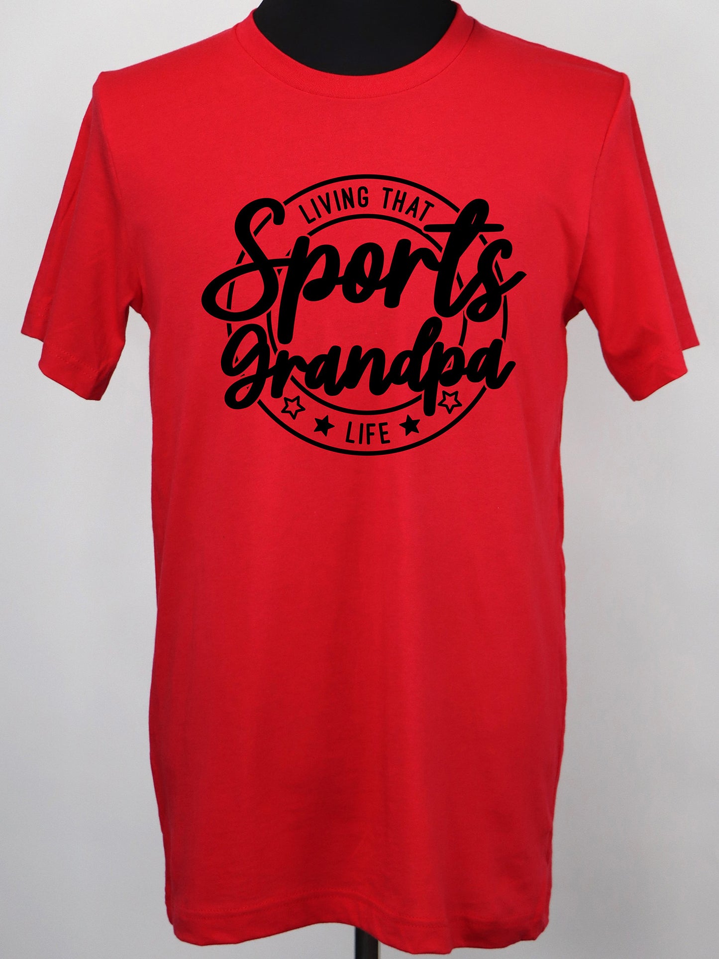 Living that Sports Grandpa Life (black) TEE- Multiple Colors