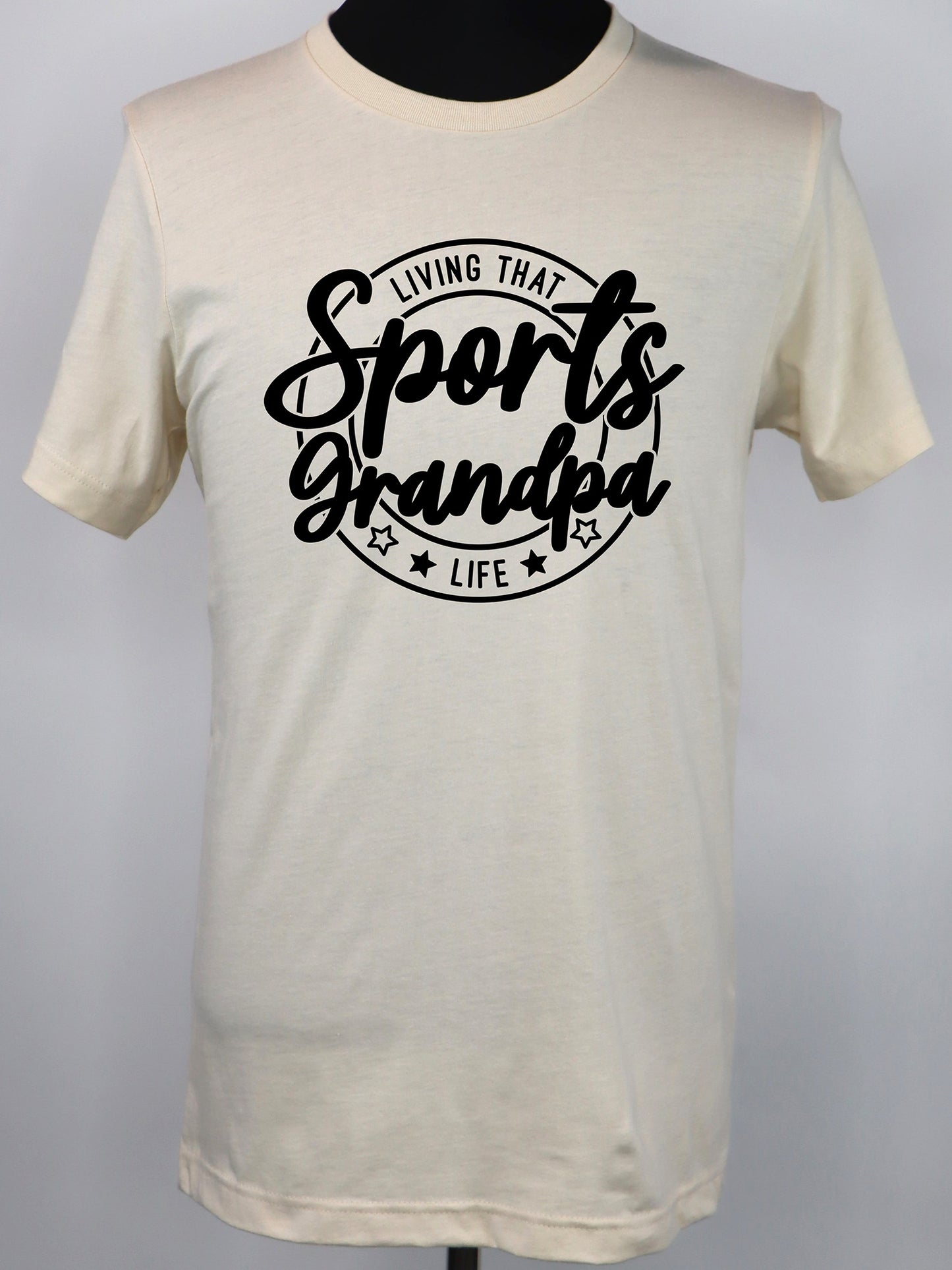 Living that Sports Grandpa Life (black) TEE- Multiple Colors
