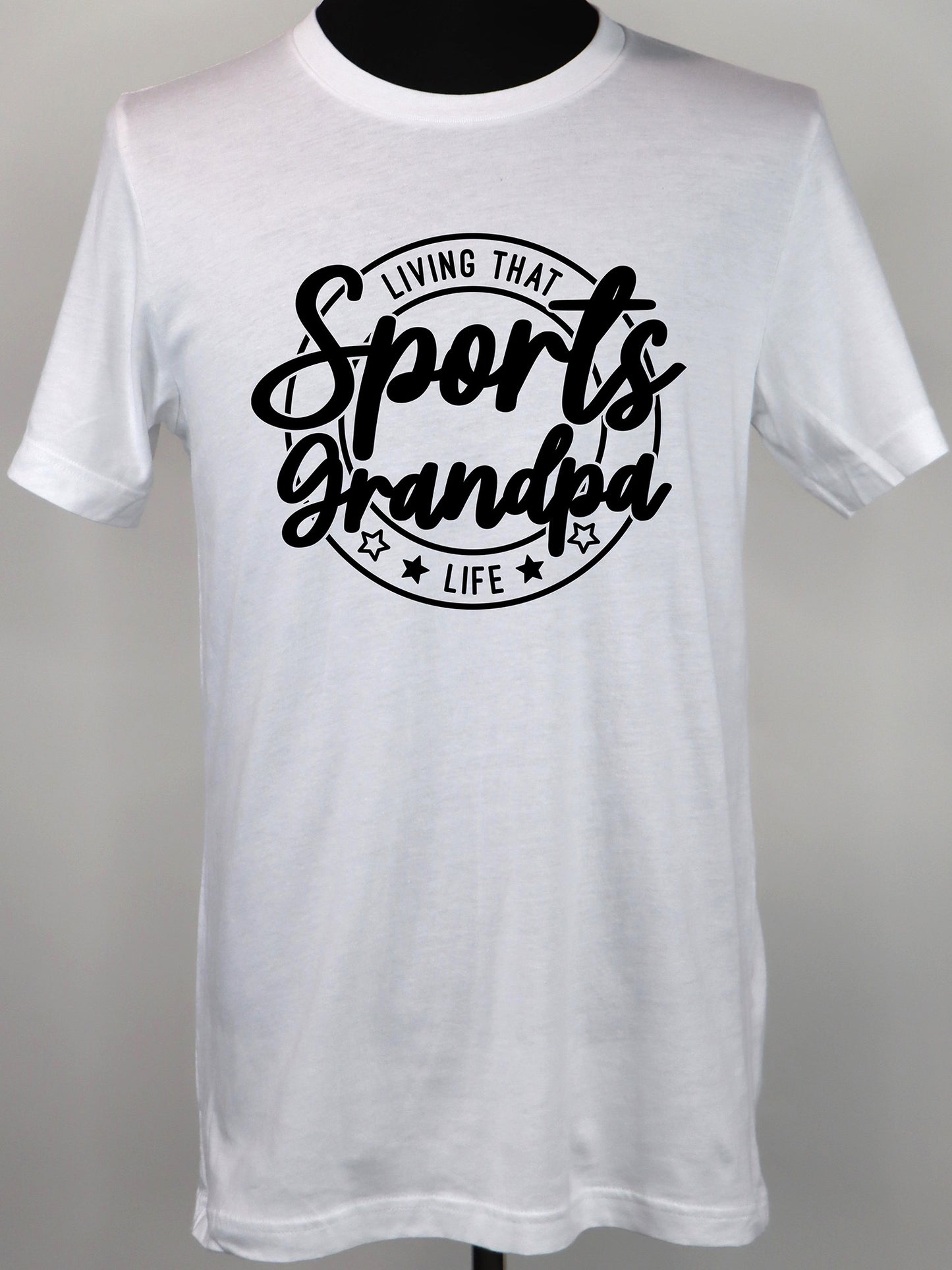 Living that Sports Grandpa Life (black) TEE- Multiple Colors