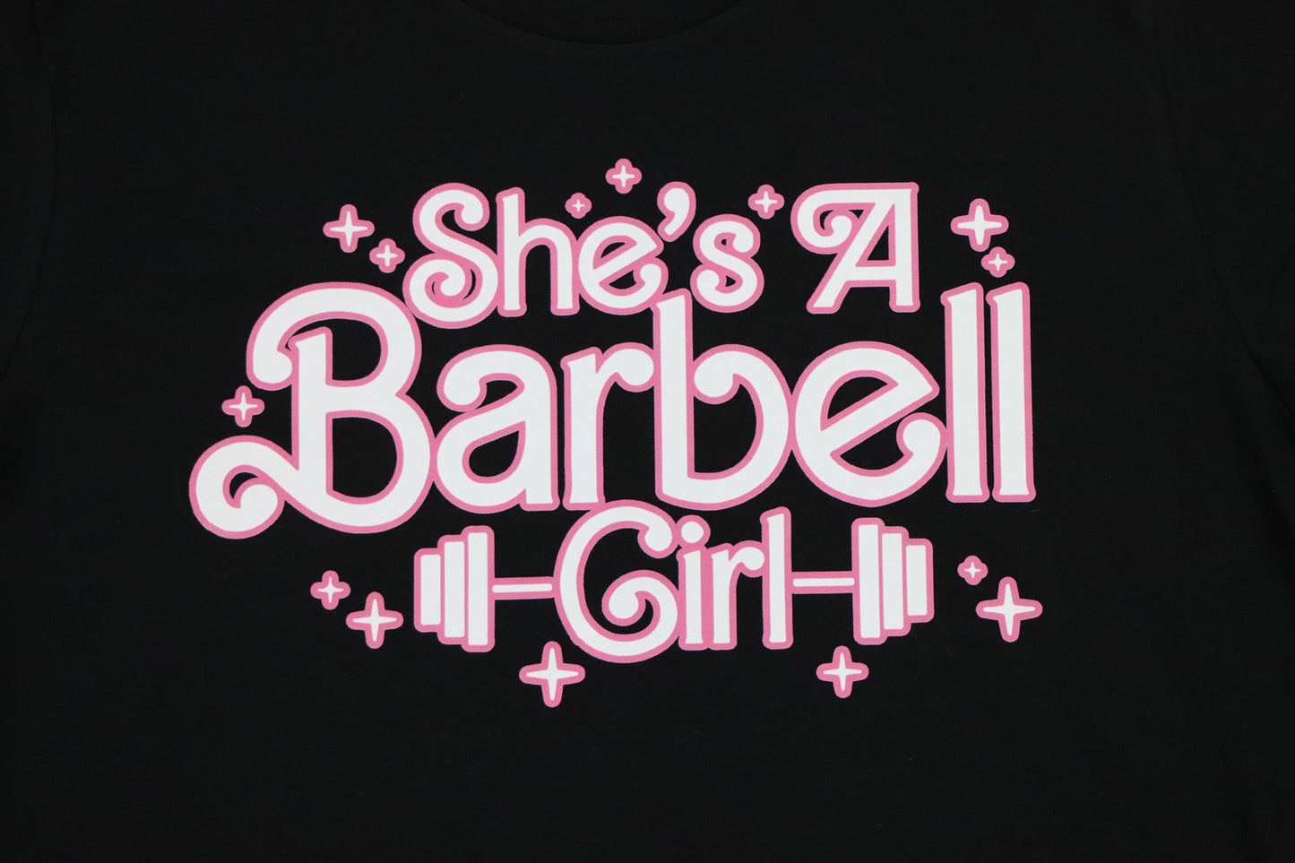 She's a Barbell Girl- Black Tee