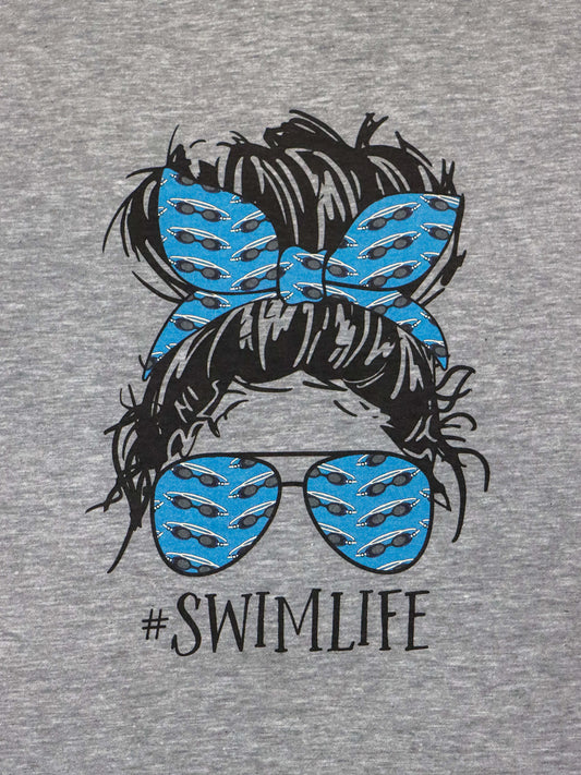 Swim Life- Short Sleeve Tee- Athletic Heather